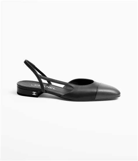 chanel style slingback flats